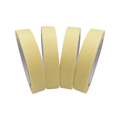 Rubber Single Side Residue Free Yellow Masking Paper Paint Tape