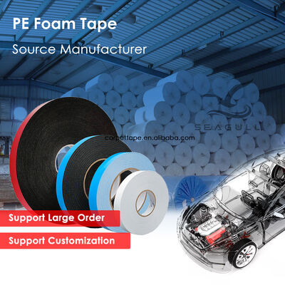 Băng keo PE Foam dán màu đỏ trắng xanh lá cây, băng keo hai mặt có keo dán, thích hợp cho việc bịt kín, đệm và cách nhiệt