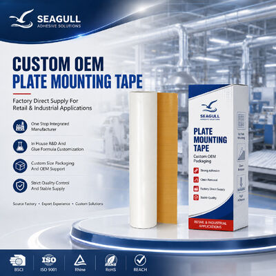 Băng keo dán bản in cao su có thể tháo rời để dán bản in Flexo