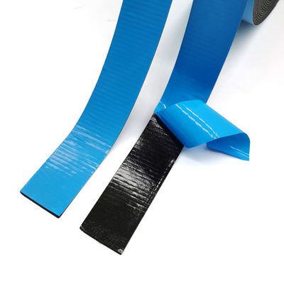 1mm Thickness Black PE Foam Tape with Acrylic Adhesive and Blue Liner for Easy to Move Applications