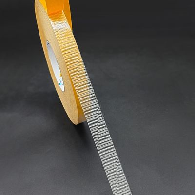 Băng keo lưới sợi thủy tinh hai mặt độ bám dính cao với độ dày 220MIC cho ron thời tiết PVC và sàn nhà