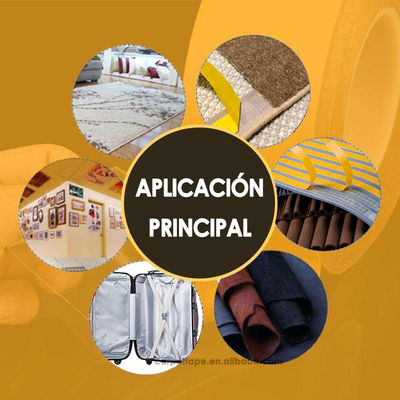 Băng keo sợi thủy tinh hai mặt với độ bám dính bóc 72 oz/in, độ bền kéo 45 lbs/in và độ giãn dài khi đứt 5-7%