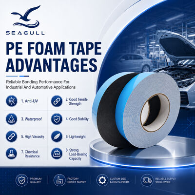 Double Sided Adhesive PE Foam Tape For Sign Board Mounting Cushioning Sealing