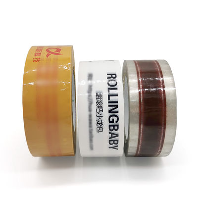 Chiều rộng 50mm Logo tùy chỉnh được in Băng niêm phong thùng carton Bopp để đóng gói