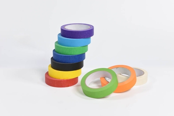 Băng keo dán mặt nạ ô tô nhiệt độ cao Giấy Crepe nhiều màu 2 inch