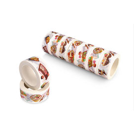 Băng giấy Washi hoa màu, băng keo thủ công có hoa văn mỏng