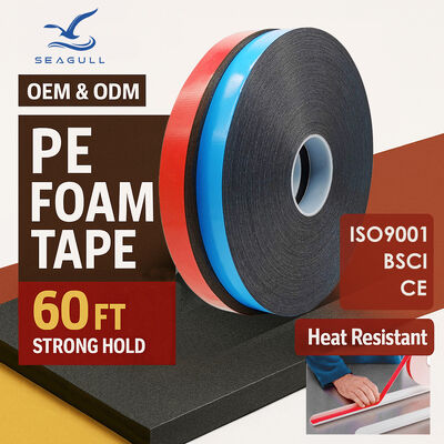 Băng keo xốp PE hai mặt mật độ cao dùng để lắp đặt trang trí xây dựng