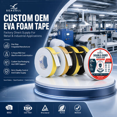 Băng keo xốp EVA hai mặt chịu lực cao, nhà cung cấp băng keo công nghiệp cường độ bám dính cao