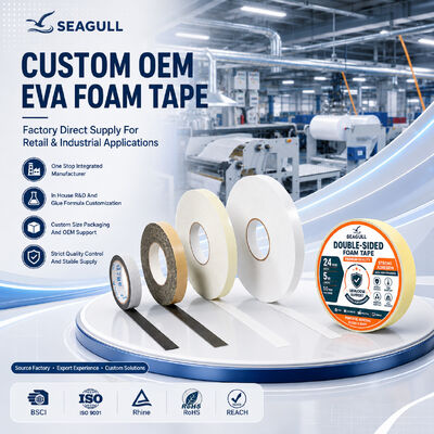 Nhà sản xuất băng keo xốp EVA hai mặt công nghiệp tùy chỉnh chiều rộng