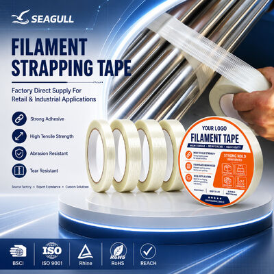 Băng keo sợi chịu lực cao gia cố sợi thủy tinh băng keo đóng đai dùng để đóng gói thùng carton