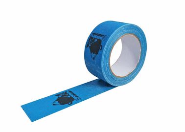 Màu xanh đóng gói In băng màu vải ống trang trí độ bền kéo cao