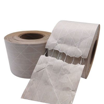 Băng giấy Kraft kích hoạt nước đậm đặc màu vàng để niêm phong hộp