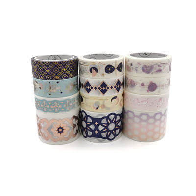 Thiết kế tùy chỉnh Giấy in Băng Washi màu cho hàng thủ công, Làm đẹp tạp chí Bullet, Người lập kế hoạch