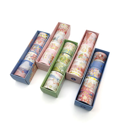 Phim hoạt hình Mini DIY Trang trí Giấy Washi Băng / Bộ lập kế hoạch Mặt nạ Băng cuộn Scrapbooking Đồ dùng học văn phòng phẩm