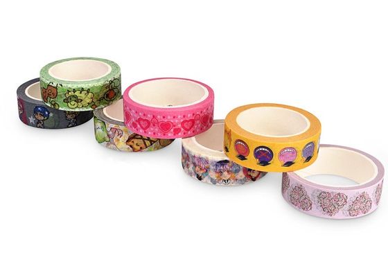 Solid Color Washi Băng Giấy Cao Su Dính Dễ Dàng Peels Off Fit Trang Trí