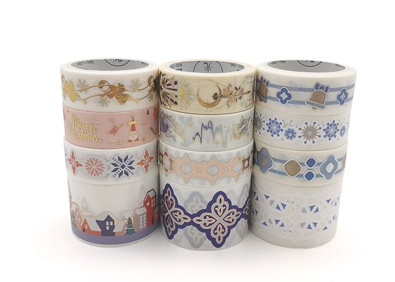Cuộn băng giấy Nhật Bản Đơn giản Mộng mơ Rỗng Keo dán băng Washi cho Nhật ký Trang trí Tự làm